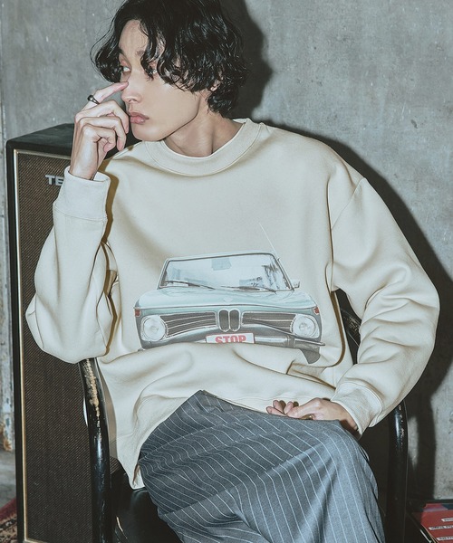 Bleme(ブレム)の「アーバン レトログラフィック スウェット(スウェット・メンズ・オフホワイト/グレー/ブラウン・FREE)」の7枚目の写真