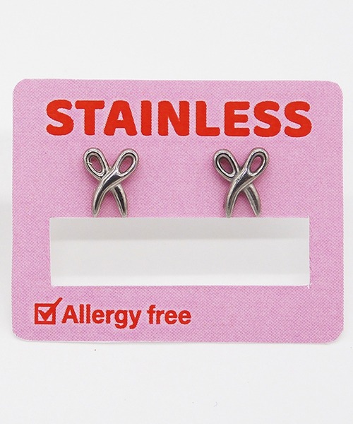 gargle(ガーグル)の「gargle ガーグル:STAINLESS ステンレスシリーズ ハサミ ピアス(ピアス(両耳用)・レディース・シルバー/ゴールド・FREE)」の3枚目の写真