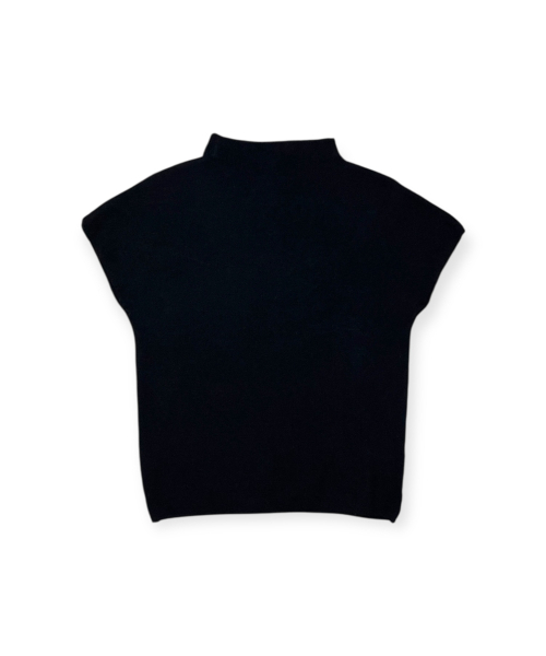BORN SLIPPY(ボーンスリッピー)の「Soft Crystal Drift Mock Neck Knit (Black)(ベスト・レディース・その他・FREE)」の4枚目の写真