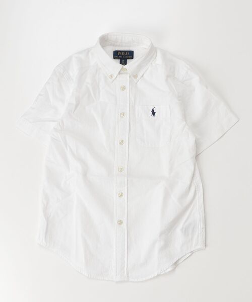 POLO RALPH LAUREN CHILDRENSWEAR(ポロ ラルフ ローレン チルドレンズウェア)の「コットン シアサッカー ショートスリーブ シャツ(シャツ/ブラウス・キッズ・ホワイト・L)」の3枚目の写真