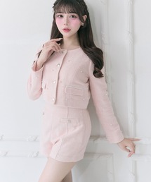 OLIVE des OLIVE | 【Belle Charme】Double Button Tweed Short Pants(その他パンツ)