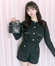 OLIVE des OLIVE | 【Belle Charme】Double Button Tweed Short Pants(その他パンツ)