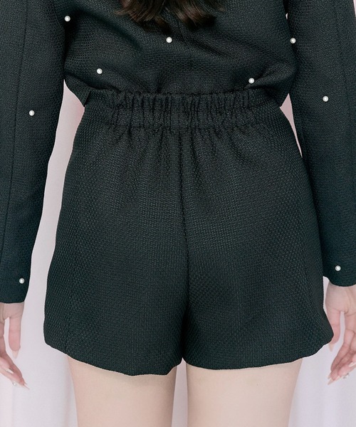 OLIVE des OLIVE（オリーブデオリーブ）の「【Belle Charme】Double Button Tweed Short Pants（その他パンツ・レディース・ブラック/アイボリー/ピンク・FREE）」の12枚目の写真