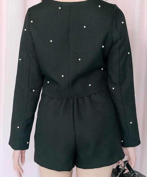 OLIVE des OLIVE（オリーブデオリーブ）の「【Belle Charme】Double Button Tweed Short Pants（その他パンツ・レディース・ブラック/アイボリー/ピンク・FREE）」の13枚目の写真