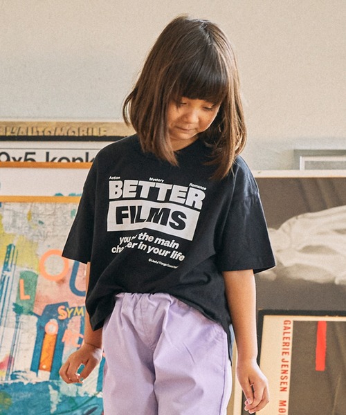 GENERATOR(ジェネレーター)の「GENERATOR/ジェネレーター BETTER FILMS Tシャツ(Tシャツ/カットソー・キッズ・ホワイト/ピンク/ブラック・L/XL/M)」の1枚目の写真