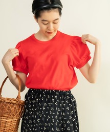 連シルフライス パフスリーブTシャツ