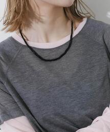 SMELLY | ステンレスブラックビーズネックレス(ネックレス)