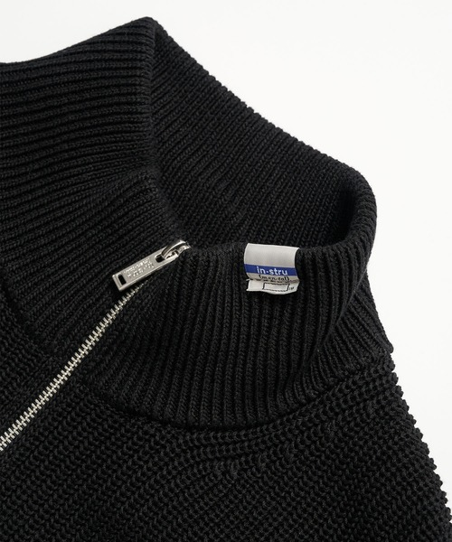 In・stru(men-tal).(インストルメンタル)の「【MIHARAYASUHIRO/ミハラヤスヒロ】COTTON HIGH DENSITY DRIVERS KNIT/in・stru(men-tal).(カーディガン/ボレロ・メンズ・ブラック/ライトグレー・46/44)」の9枚目の写真