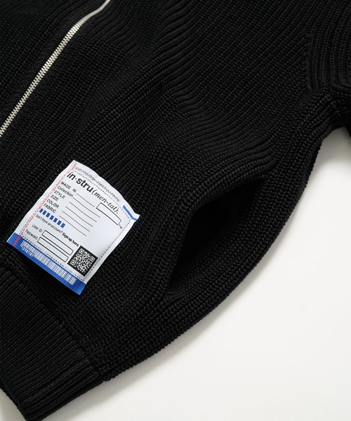 In・stru(men-tal).(インストルメンタル)の「【MIHARAYASUHIRO/ミハラヤスヒロ】COTTON HIGH DENSITY DRIVERS KNIT/in・stru(men-tal).(カーディガン/ボレロ・メンズ・ブラック/ライトグレー・46/44)」の11枚目の写真