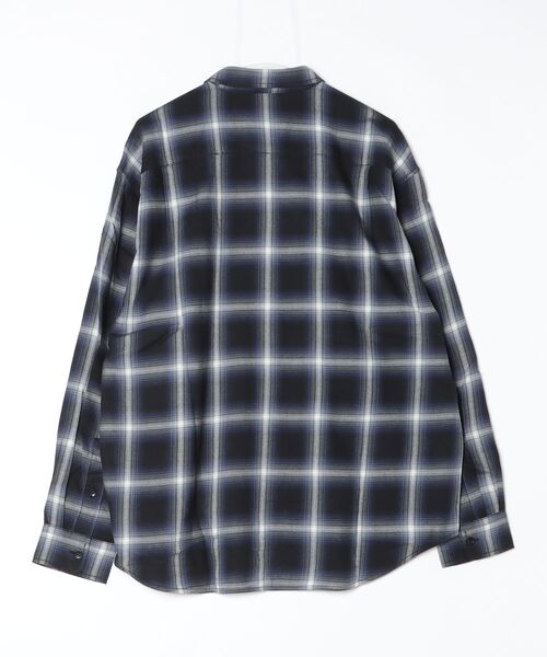 A BATHING APE（アベイシングエイプ）の「ONE POINT OMBRE CHECK LIGHT FLANNEL LS SHIRT（シャツ/ブラウス・メンズ・ブラック/アイボリー・MEDIUM/SMALL/LARGE/XX-LARGE/X-LARGE）」の7枚目の写真