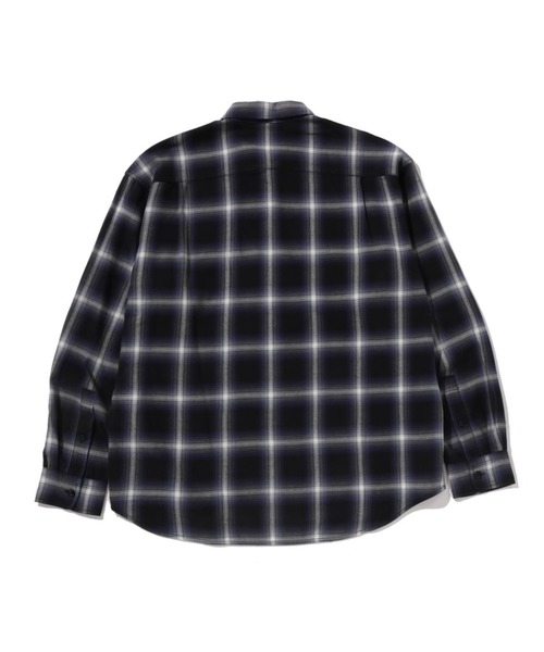 ONE POINT OMBRE CHECK LIGHT FLANNEL LS SHIRT（シャツ/ブラウス）｜A