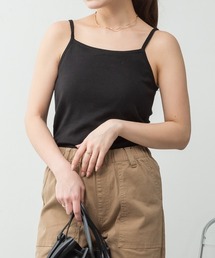 M-4L カップ付き コットンフライス キャミソール 夏服