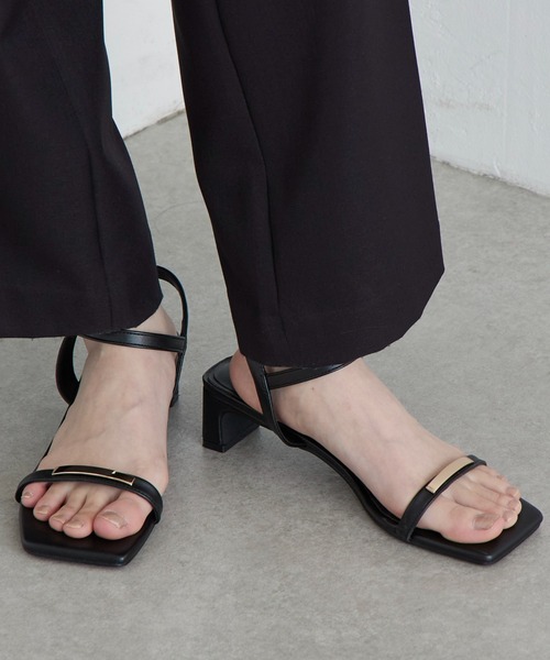Lui's（ルイス）の「アンクルストラップサンダル（サンダル・レディース・ブラック・L/M）」の8枚目の写真