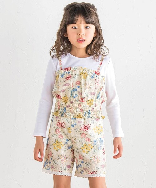 BeBe(ベベ)の「【お揃い】リップルマルシェフラワーショートパンツ(その他パンツ・キッズ・イエロー系その他・150cm/140cm/130cm/120cm)」の5枚目の写真