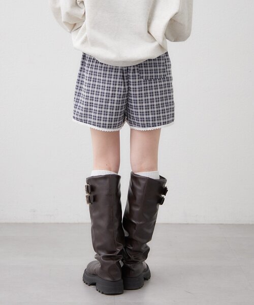 w closet（ダブルクローゼット）の「パジャマショートパンツ（その他パンツ・レディース・ネイビー/レッド・FREE）」の5枚目の写真