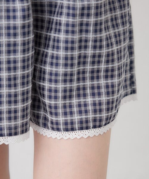 w closet（ダブルクローゼット）の「パジャマショートパンツ（その他パンツ・レディース・ネイビー/レッド・FREE）」の9枚目の写真