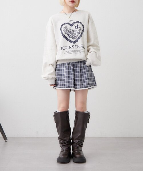 w closet（ダブルクローゼット）の「パジャマショートパンツ（その他パンツ・レディース・ネイビー/レッド・FREE）」の10枚目の写真