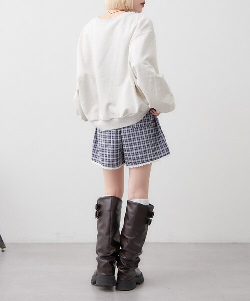 w closet（ダブルクローゼット）の「パジャマショートパンツ（その他パンツ・レディース・ネイビー/レッド・FREE）」の12枚目の写真