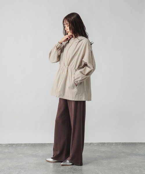 GLOBAL WORK(グローバルワーク)の「エアかる撥水マウンテンパーカー/601298(パーカー・レディース・グレイッシュベージュ/ベージュ/ブラウン・LARGE/MEDIUM)」の11枚目の写真