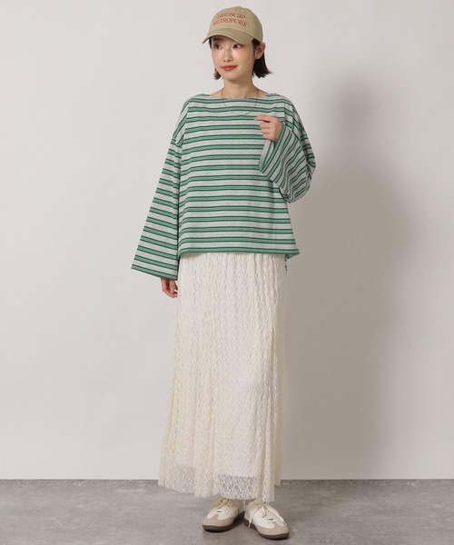 LAKOLE(ラコレ)の「アソートボーダー長袖 / 664807(Tシャツ/カットソー・レディース・グレー/ピンク/オフホワイト・FREE)」の20枚目の写真