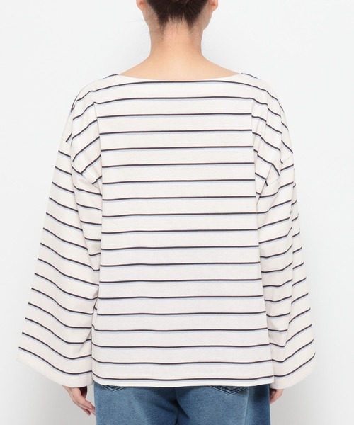 LAKOLE(ラコレ)の「アソートボーダー長袖 / 664807(Tシャツ/カットソー・レディース・グレー/ピンク/オフホワイト・FREE)」の11枚目の写真