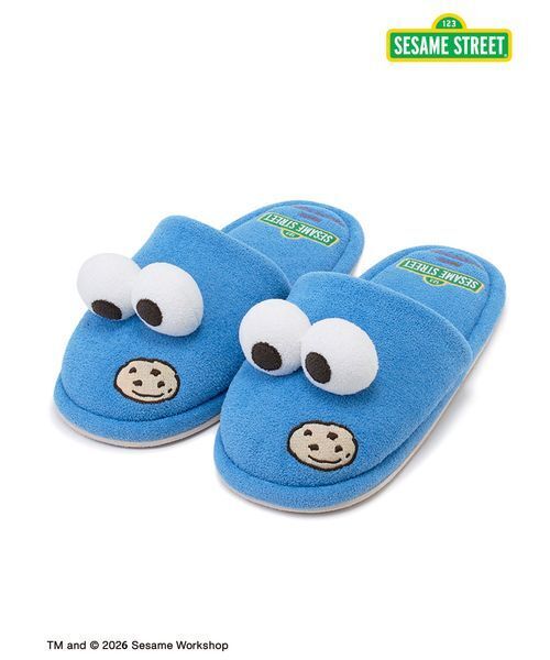 gelato pique(ジェラートピケ)の「【SESAME STREET】【HOMME】ルームシューズ(ルームシューズ/スリッパ・メンズ・グリーン/ブルー・F)」の3枚目の写真