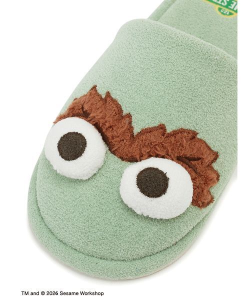 gelato pique(ジェラートピケ)の「【SESAME STREET】【HOMME】ルームシューズ(ルームシューズ/スリッパ・メンズ・グリーン/ブルー・F)」の4枚目の写真