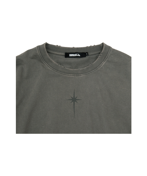 MEA（メア）の「DAMAGED LAYERED BOXY TOP [KHAKI]（Tシャツ/カットソー・メンズ・その他・2/3）」の3枚目の写真