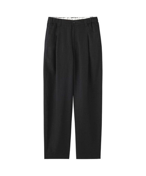 MUJI Labo(ムジラボ)の「〔MUJI Labo〕 婦人 リネンリヨセルタックワイドパンツ(その他パンツ・レディース・カーキ/ブラック・XL/L/M/S)」の5枚目の写真