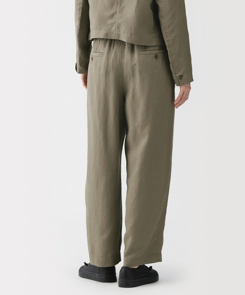 MUJI Labo(ムジラボ)の「〔MUJI Labo〕 婦人 リネンリヨセルタックワイドパンツ(その他パンツ・レディース・カーキ/ブラック・XL/L/M/S)」の9枚目の写真