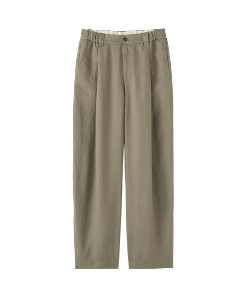 MUJI Labo(ムジラボ)の「〔MUJI Labo〕 婦人 リネンリヨセルタックワイドパンツ(その他パンツ・レディース・カーキ/ブラック・XL/L/M/S)」の13枚目の写真