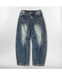 NOTUSUAL（ノットユージュアル）の「ユーズアルバルーンカットデニムパンツ4カラー（デニムパンツ）」