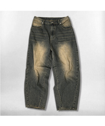 NOTUSUAL（ノットユージュアル）の「ユーズアルバルーンカットデニムパンツ4カラー（デニムパンツ）」