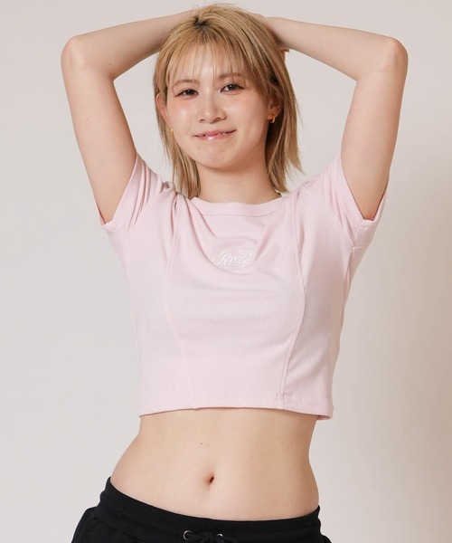 RVCA(ルーカ)の「RVCA/ルーカ レディース 半袖 Tシャツ BG043211(Tシャツ/カットソー・レディース・ブラック/ライトピンク/ホワイト・S/M)」の3枚目の写真