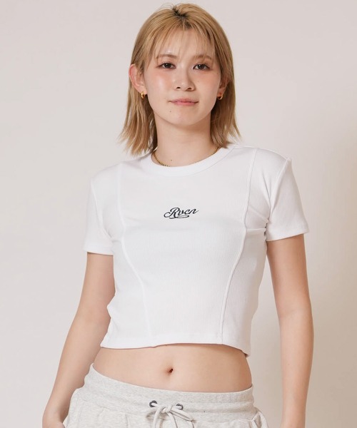 RVCA(ルーカ)の「RVCA/ルーカ レディース 半袖 Tシャツ BG043211(Tシャツ/カットソー・レディース・ブラック/ライトピンク/ホワイト・S/M)」の2枚目の写真