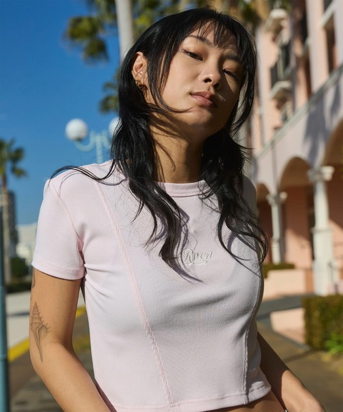 RVCA(ルーカ)の「RVCA/ルーカ レディース 半袖 Tシャツ BG043211(Tシャツ/カットソー・レディース・ブラック/ライトピンク/ホワイト・S/M)」の20枚目の写真