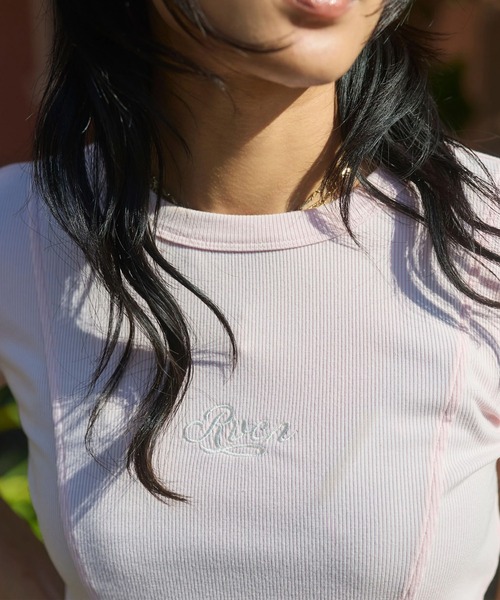 RVCA(ルーカ)の「RVCA/ルーカ レディース 半袖 Tシャツ BG043211(Tシャツ/カットソー・レディース・ブラック/ライトピンク/ホワイト・S/M)」の22枚目の写真