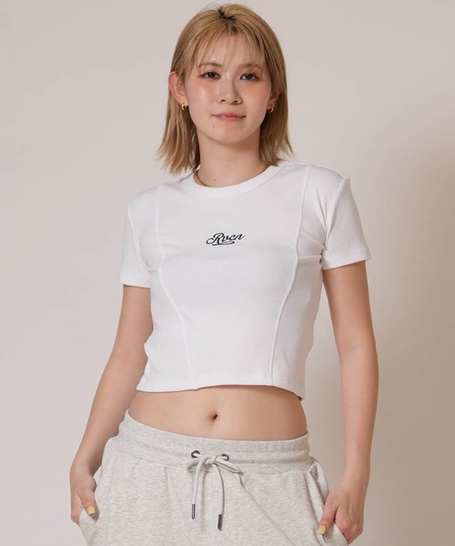RVCA(ルーカ)の「RVCA/ルーカ レディース 半袖 Tシャツ BG043211(Tシャツ/カットソー・レディース・ブラック/ライトピンク/ホワイト・S/M)」の5枚目の写真
