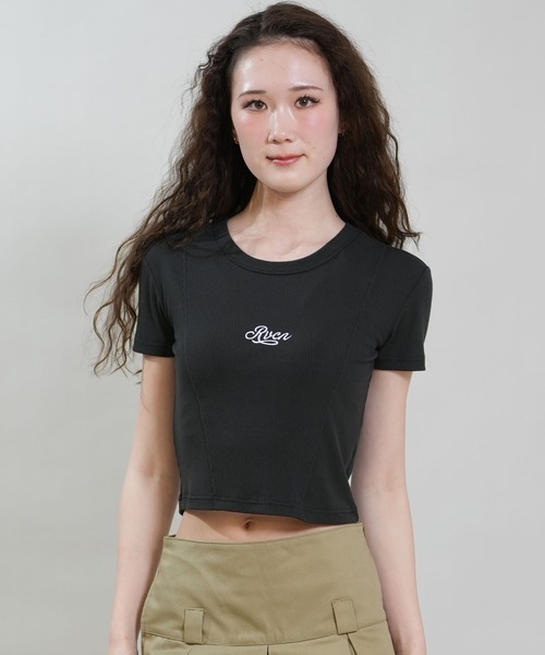 RVCA(ルーカ)の「RVCA/ルーカ レディース 半袖 Tシャツ BG043211(Tシャツ/カットソー・レディース・ブラック/ライトピンク/ホワイト・S/M)」の10枚目の写真