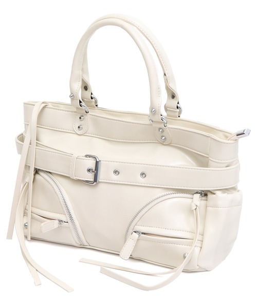 ANAP（アナップ）の「ベルト付き ポケットバッグ（ショルダーバッグ・レディース・ホワイト/ブラック・F）」の15枚目の写真