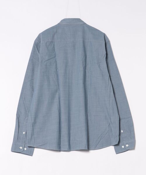 L.L.Bean（エルエルビーン）の「コンフォート・ストレッチ・パフォーマンス・シャンブレー・シャツ、スライトリー・フィット　長袖 米国フィット・レギュラー（シャツ/ブラウス・メンズ・ライトインディゴブルー/インディゴブルー/ブラウン系・X-LARGE/LARGE/MEDIUM/SMALL）」の9枚目の写真