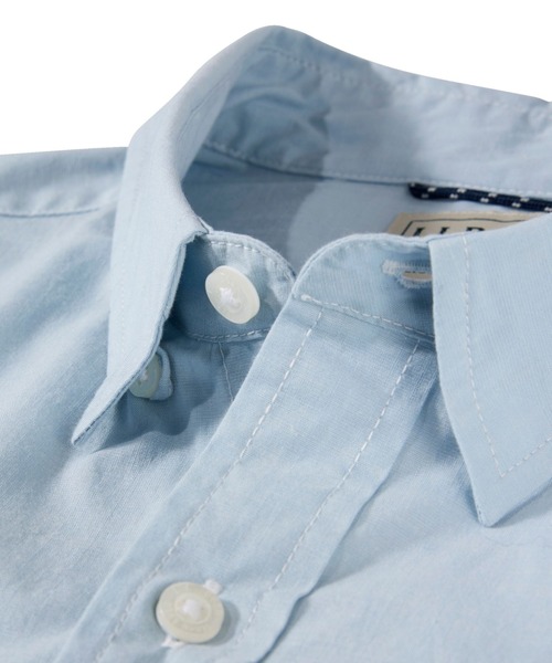 L.L.Bean（エルエルビーン）の「コンフォート・ストレッチ・パフォーマンス・シャンブレー・シャツ、スライトリー・フィット　長袖 米国フィット・レギュラー（シャツ/ブラウス・メンズ・ライトインディゴブルー/インディゴブルー/ブラウン系・X-LARGE/LARGE/MEDIUM/SMALL）」の4枚目の写真