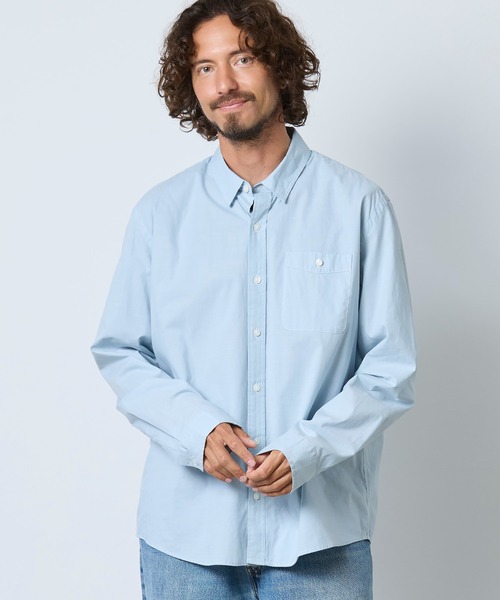L.L.Bean(エルエルビーン)の「コンフォート・ストレッチ・パフォーマンス・シャンブレー・シャツ、スライトリー・フィット 長袖 米国フィット・レギュラー(シャツ/ブラウス・メンズ・ライトインディゴブルー/インディゴブルー/ブラウン系・X-LARGE/LARGE/MEDIUM/SMALL)」の11枚目の写真