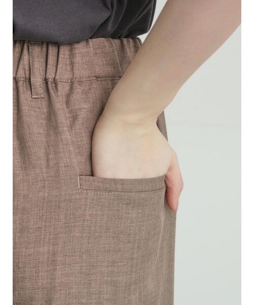 Samansa Mos2(サマンサ モスモス)の「ツータックワイドパンツ(その他パンツ・レディース・チャコールグレー/モカ/キナリ・L/M)」の10枚目の写真