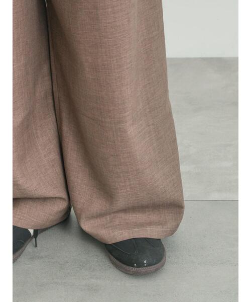 Samansa Mos2(サマンサ モスモス)の「ツータックワイドパンツ(その他パンツ・レディース・チャコールグレー/モカ/キナリ・L/M)」の4枚目の写真