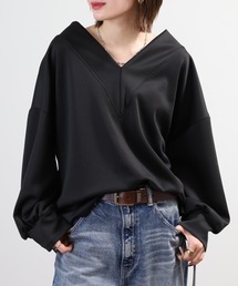 crossi（クロッシー）の「Vネックドルマンスリーブプルオーバー（スウェット）」