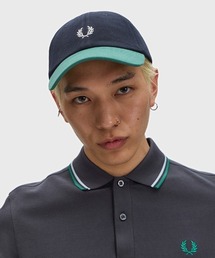 FRED PERRY（フレッドペリー）の「Blocked Pique Classic Cap/ブロックピケクラシックキャップ（キャップ）」
