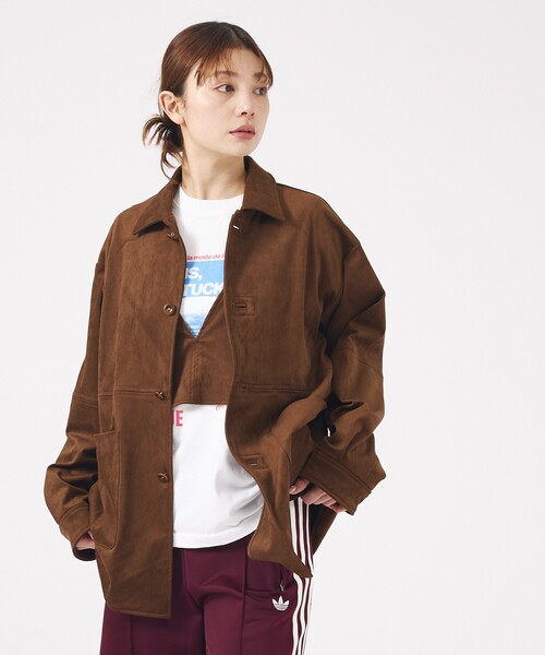 Rouge vif la cle（ルージュヴィフラクレ）の「【Le Melange/ル・メランジュ】ECOスウェードビスチェ/フェイクレザー【WEB限定】（ベスト・レディース・ブラウン・フリー）」の11枚目の写真
