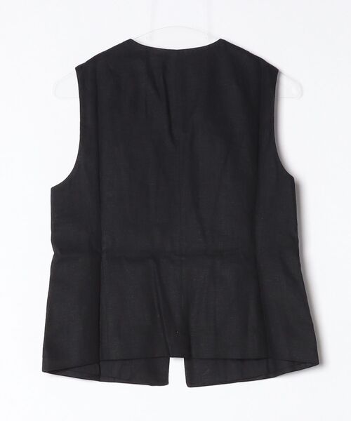 BANANA REPUBLIC FACTORY STORE(バナナリパブリック ファクトリーストア)の「BANANA REPUBLIC FACTORY STORE リネンブレンド タイフロント ベスト(ベスト・レディース・ベージュ/ブラック・0/4/2/8/6)」の4枚目の写真