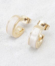 OPAQUE.CLIP | エポマーブルエッジメタルリング(ピアス(両耳用))